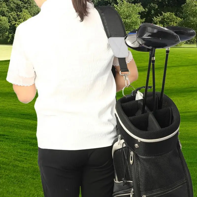 Golf Bag Single Shoulder Strap Adjustable Golf Bag Straps Sturdy Thick Pad Straps Single Padded Adjustable Non-slip