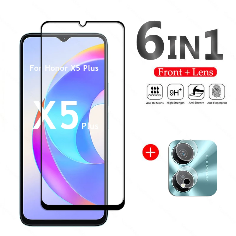 Per Honor X5 Plus Glass Honor X5 Plus Pellicola Protettiva Per Schermo Con Copertura Completa In Vetro Temperato Honor X5 Plus Glass