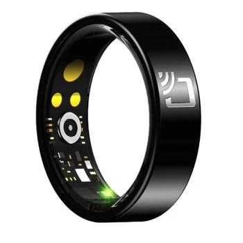 Anelli intelligenti da 7 mm Controllo accessi NFC Frequenza cardiaca Ossigeno nel sangue Sonno Salute Esercizio Monitor Anello Gioielli squisiti IP68 Impermeabile