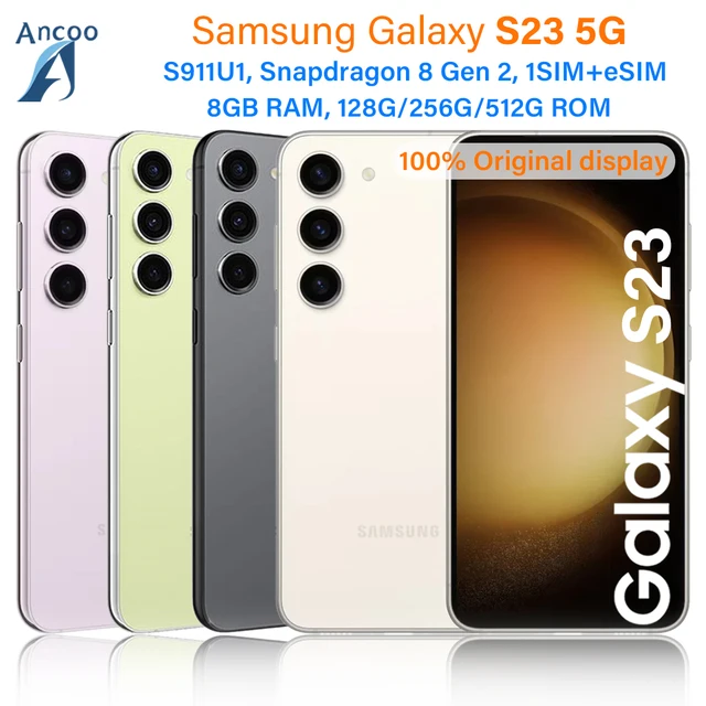 Samsung Galaxy S23 5g S911u1 128g 256gb Rom 8gb Ram Snapdragon 8 Gen 2 Octa Core.jpg