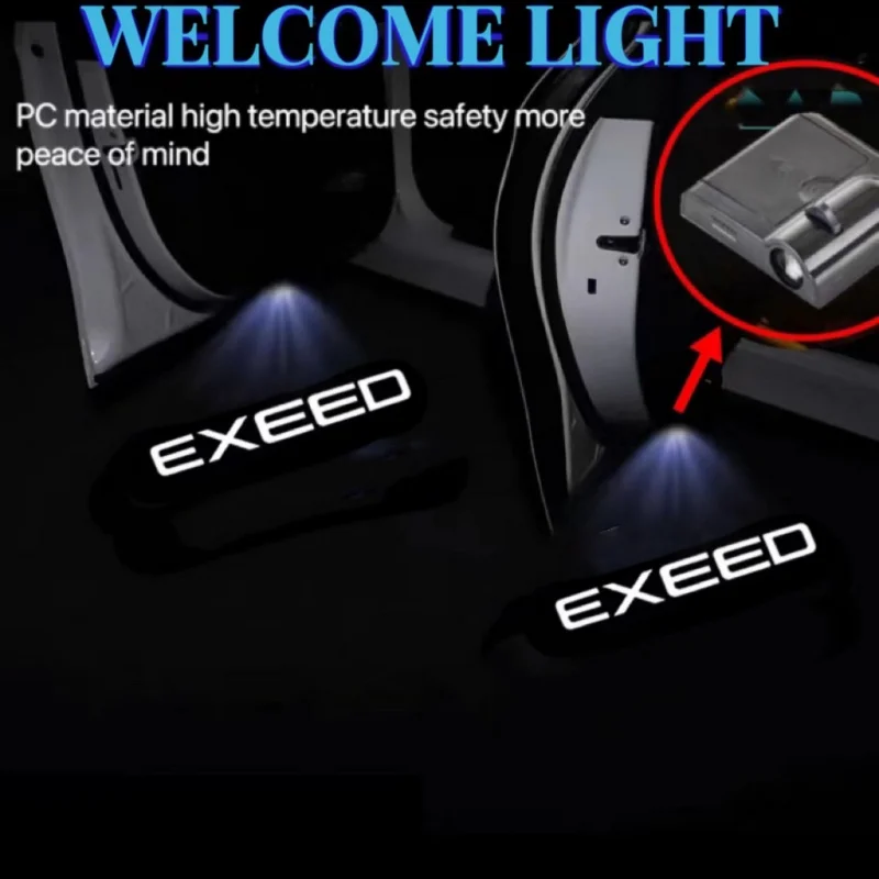 Лампы с эмблемой для двери автомобиля, 2 шт.