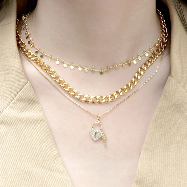 Long Gold Chain Necklaces Women  Vintage Fashion Long Chain - Fashion Gold  Color - Aliexpress