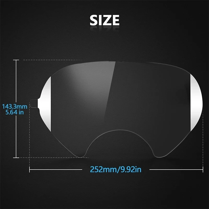 Gas Mask Protective Lens Film For MMM 6800 Full Face Window Screen Painting Spraying