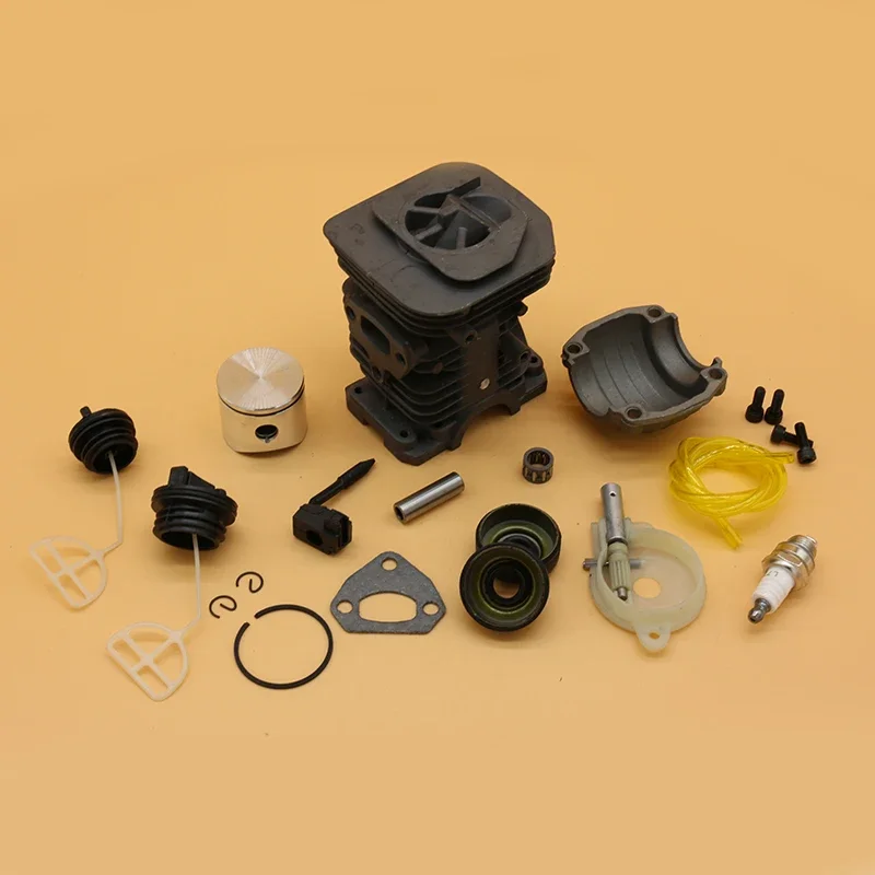 

38MM & 40MM Cylinder Piston Pan Oil Pump Oil Seal Cap Kit Fit HUS 141 142 136 137 Gas Chainsaws Spare Engine Motor Parts