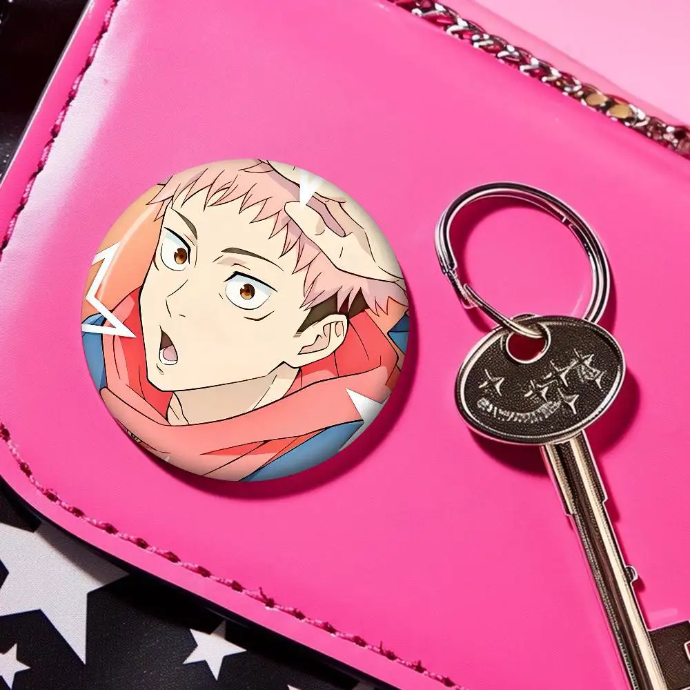Yuji Itadori Skateboard Meme Brooch - Fun Anime Pin Badge