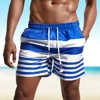 Beach Pants Summer New Style Men's Swim Shorts Pocket Mens Swimming Shorts Quick Dry Beach Trunks Swimwear with Mesh Lining 4