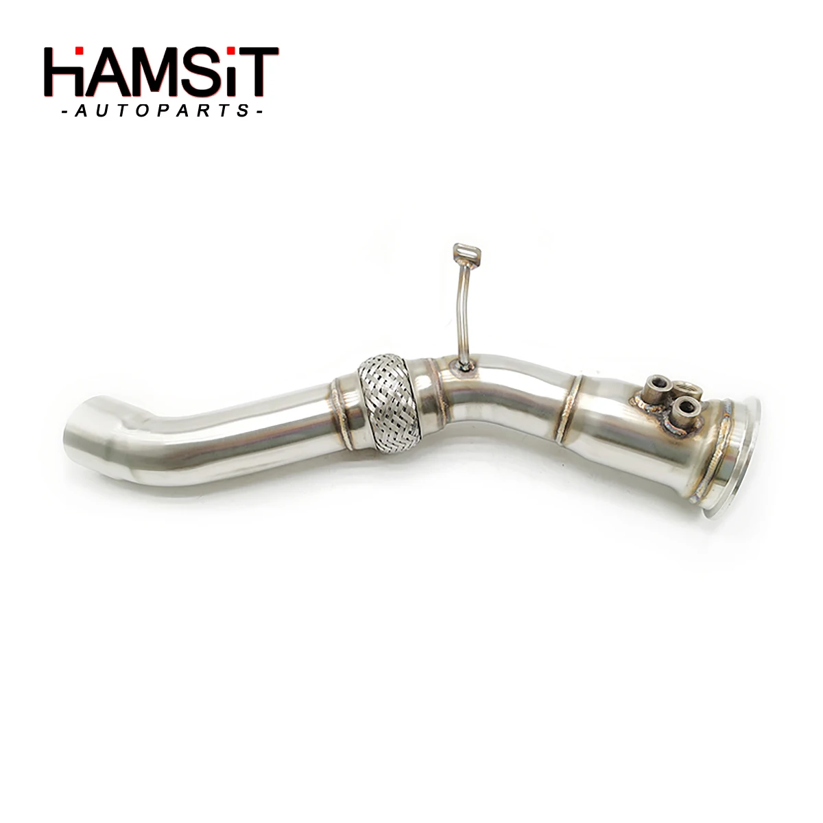 Hamsit 3 "Downpipe Di Scarico Per 03-10 Bmw Serie 3 E90 Serie 5 E60 M57 N2 Acciaio Inossidabile