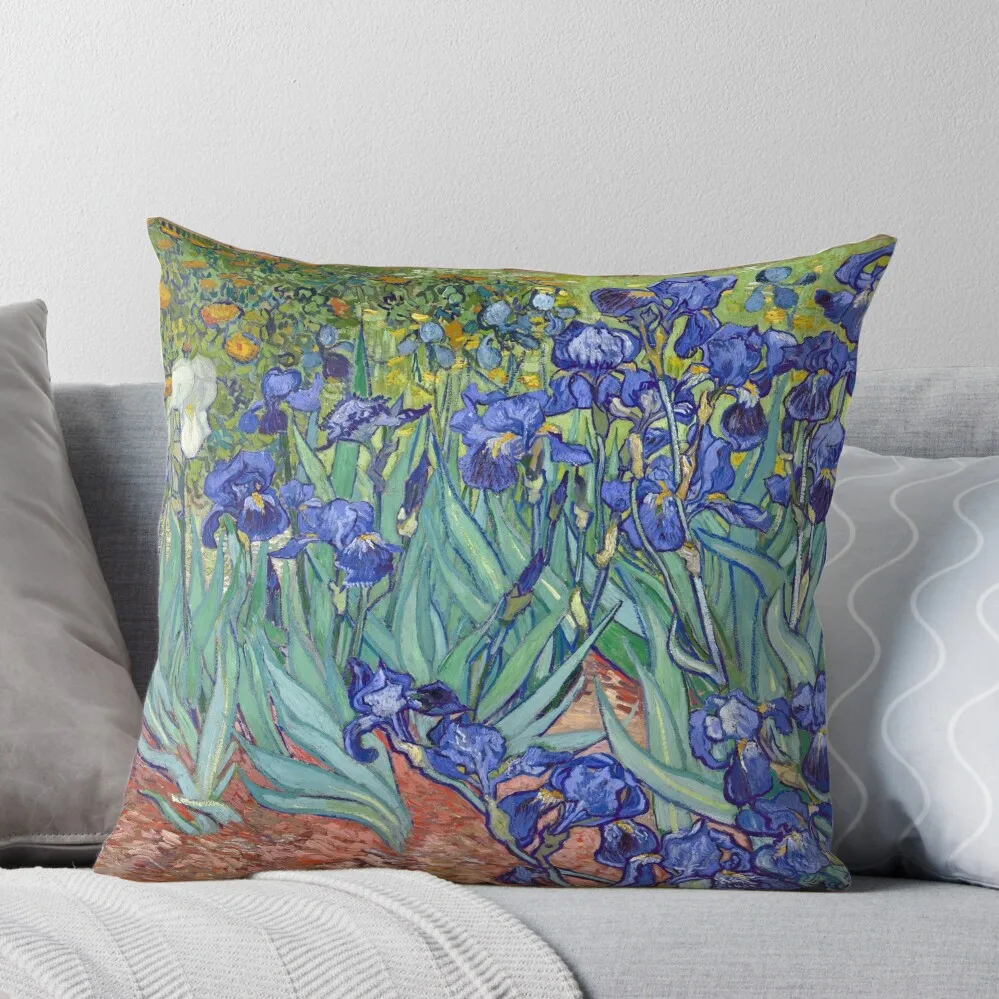 

Van Gogh - Irises Throw Pillow Christmas Covers For Cushions Pillowcase Cushion Room decorating items