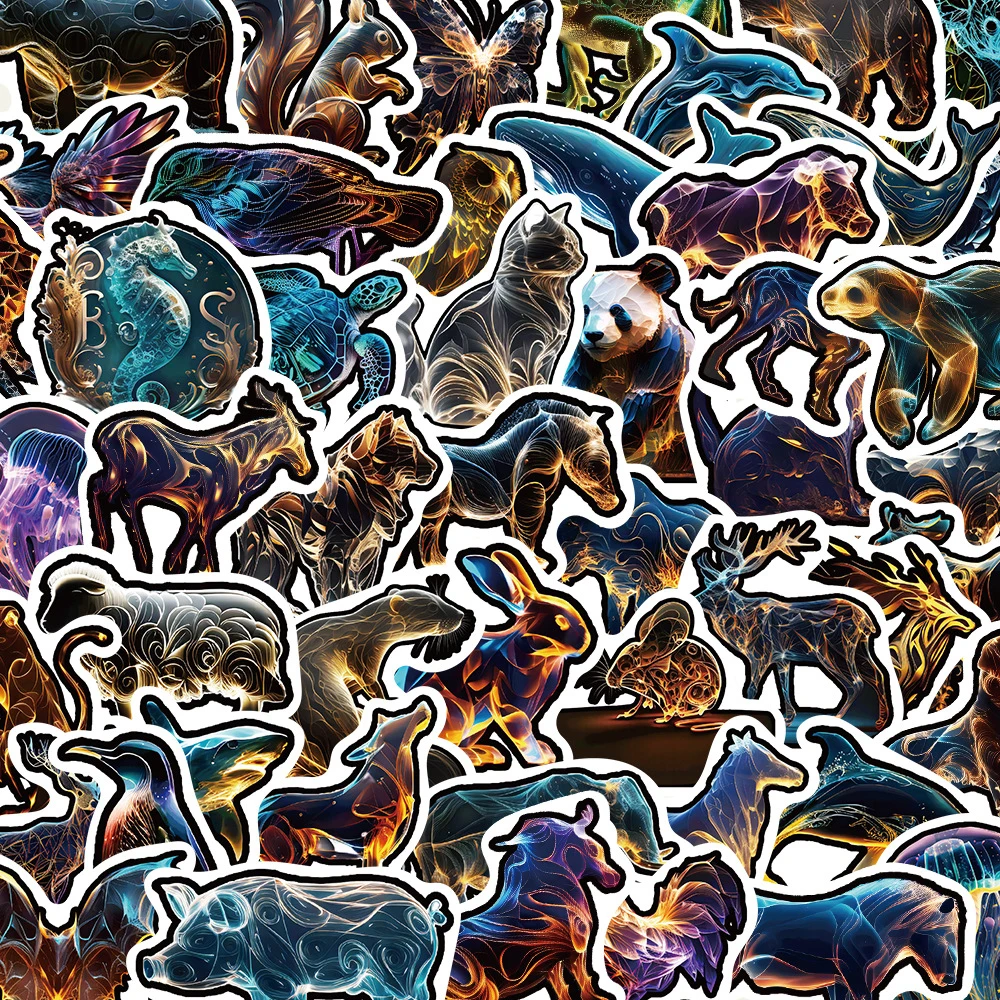 

10/30/50pcs Cute Cartoon Animal Aesthetic Stickers Decals Laptop Suitcase Fridge Phone Notebook Decoration Sticker for Kids Toys
