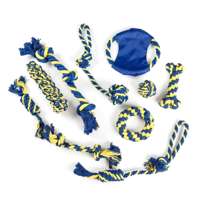 

Хлопковая веревка для прорезывания зубов у собак, развлекательная игрушка, игрушка для буксира для собак, товары для домашних