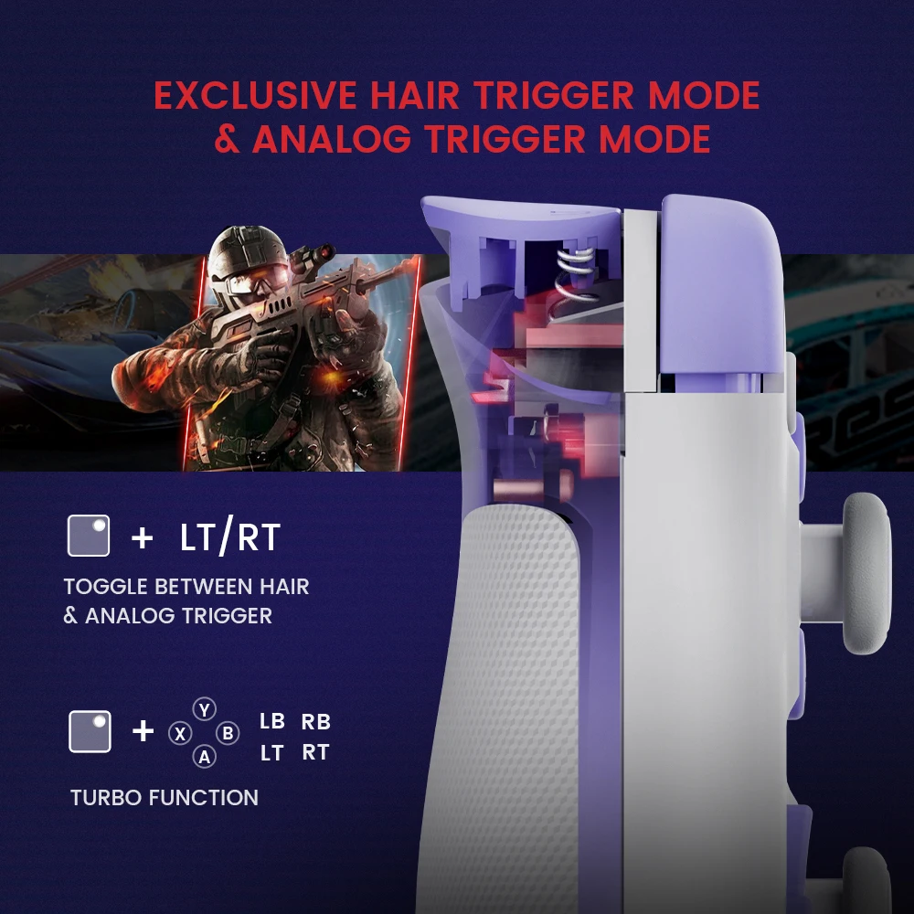 Gamesir X2S  е, ȵ̵    Ʈѷ, ޴ ̵ USB C Ÿ Ʈ, Ȧ ȿ ƽ,  15 