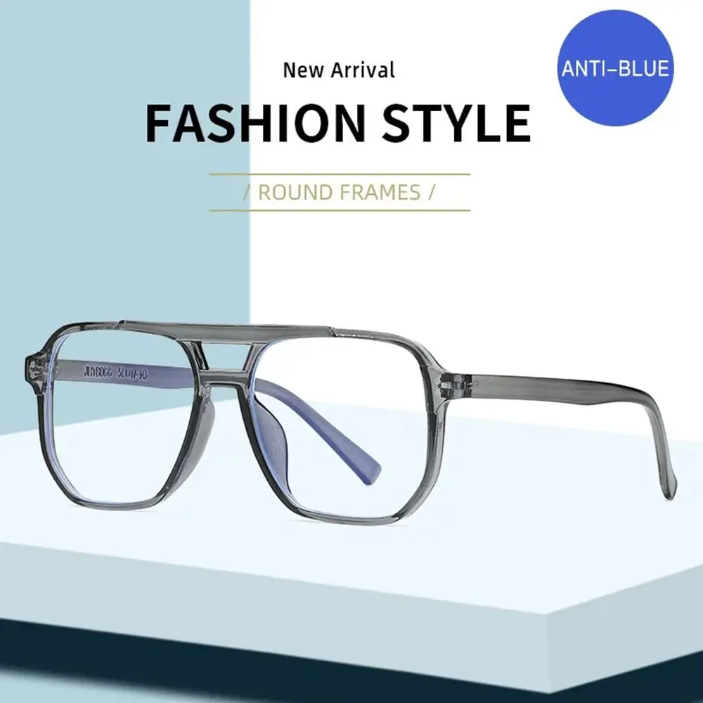 

Transparent Double Beam Anti Blue Light Eyeglasses Computer Glasses Women Men Square Eyewear Blocking Glasses Optical Spectacle