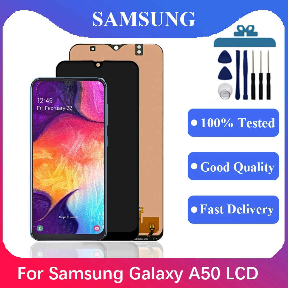 Tft Da 6.4 Pollici Per Samsung Galaxy A50 Lcd Sm-A505F,Sm-A505G Display Touch Screen Digitizer Per Schermo Lcd Samsung Galaxy A50