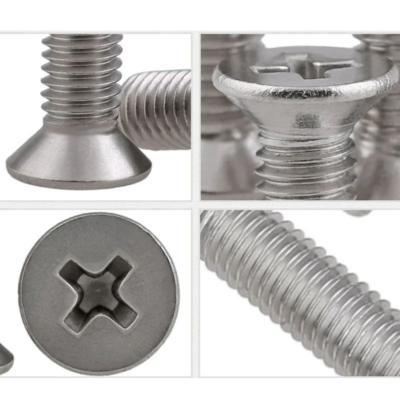 2 Bulloni M3 M4 M5 M6 M8 M10 In Acciaio Inox 304 A Testa Piatta E - Foto 3