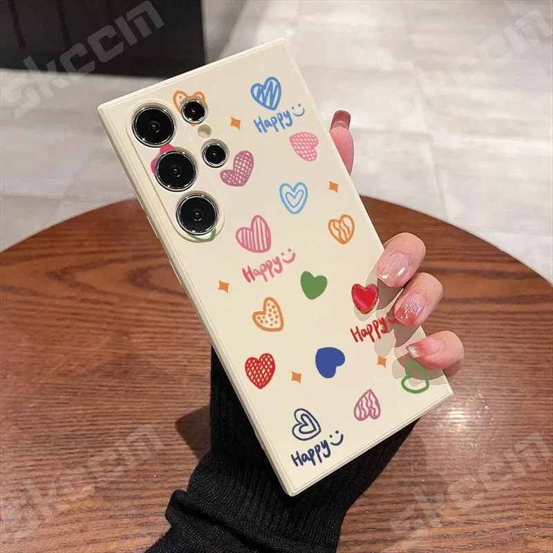 Vibrant Love Heart Design Phone Case - Happy Edition