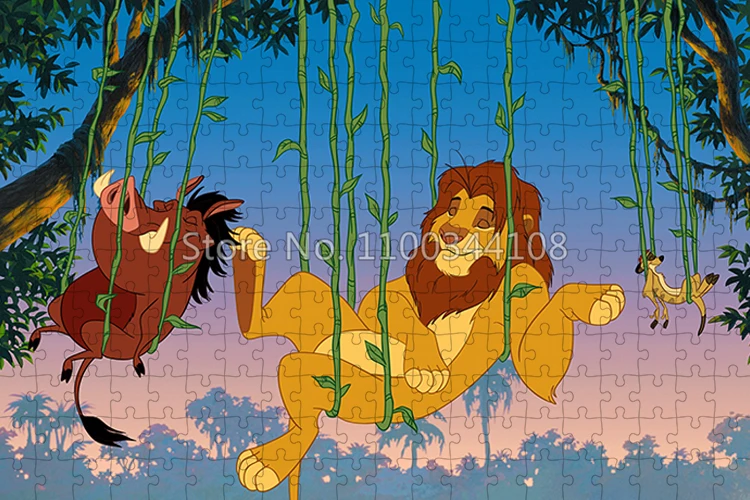 ライオンキング-子供と大人のためのジグソーパズル,漫画の