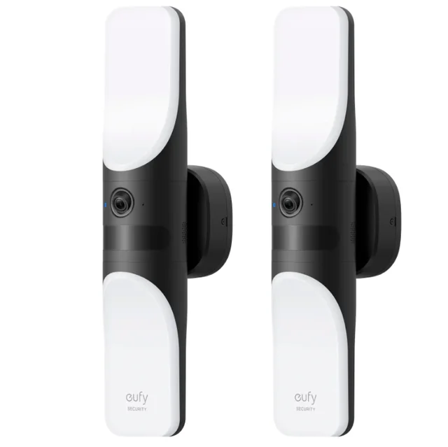 eufy Security S100 Wired Wall Light Cam Security Camera Outdoor 2K