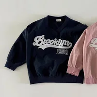 Fashion Letter Print Baby Casual Sweatshirt Autumn New Infant Boy Long Sleeve Tops Toddler Girl Sweatshirt Baby Pullover Clothes 3