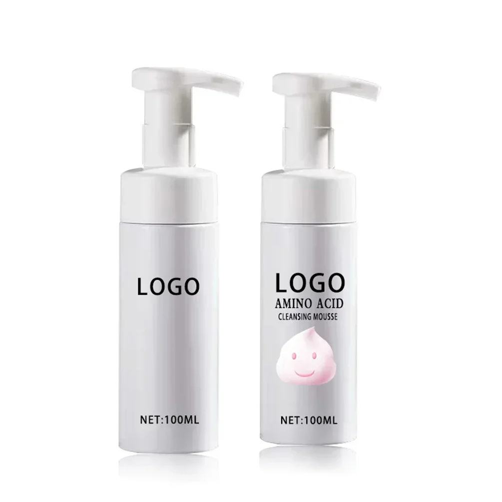 Custom Logo Camellia Cleansing Mousse Private Label 100ml Moisturizer Powerful Makeup Remover Foaming Amino Acid Unisex Cleanser 5