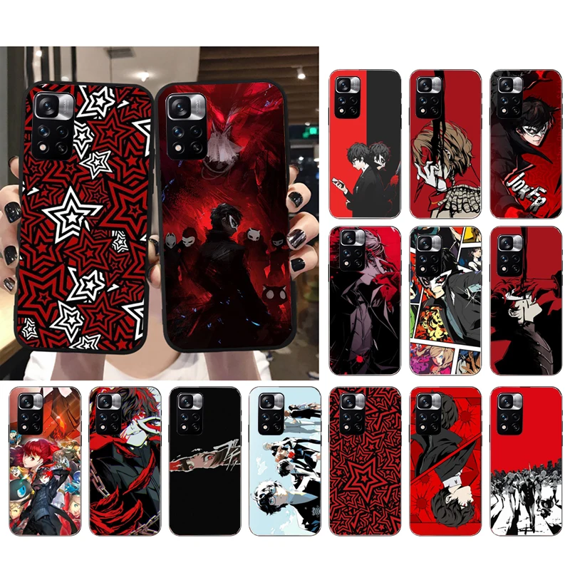 

Phone Case For Xiaomi Redmi note 13 12 Pro 11S 11 10 Pro 10S 12S Redmi 10 9C 13C Persona 5 Shell