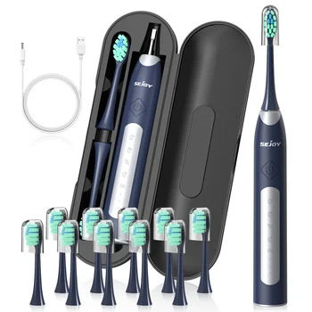 SEJOY Oral Cleaning Personal Sonic Electric Toothbrush Care Appliances IPX7 5 Modes Smart Rechargeable Automatic Toothbrush