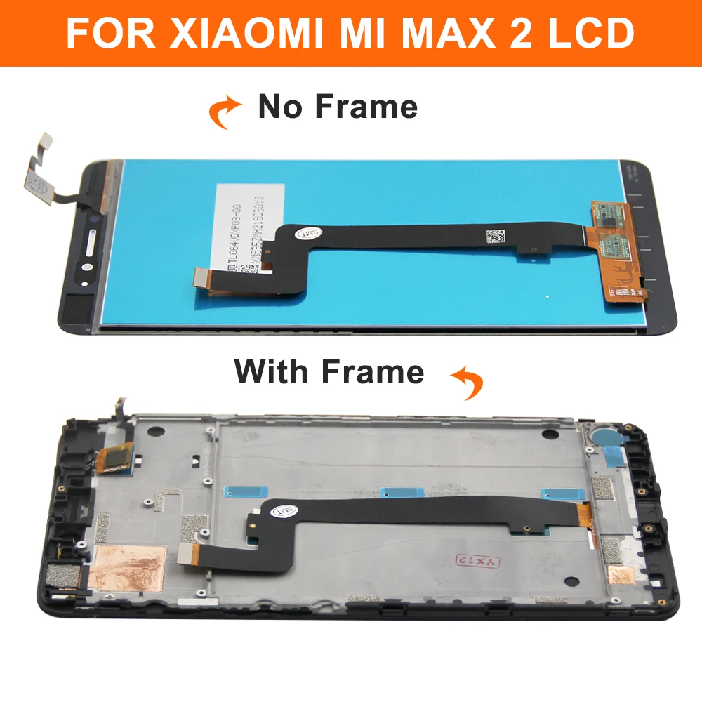 LCD, bem testado, apto para Xiaomi Mi MAX 2, MDE40, MDI40