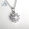 6.5mm VVS1 D Color 8 Hearts and 8 Arrows GRA 1 Carat Moissanite Necklace Top Quality 100% 925 Sterling Silver Engagement Gifts 2