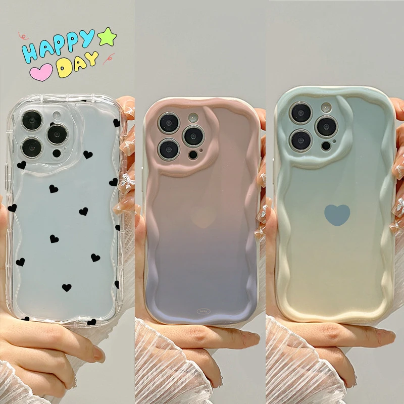 Gradient Love Heart Phone Case