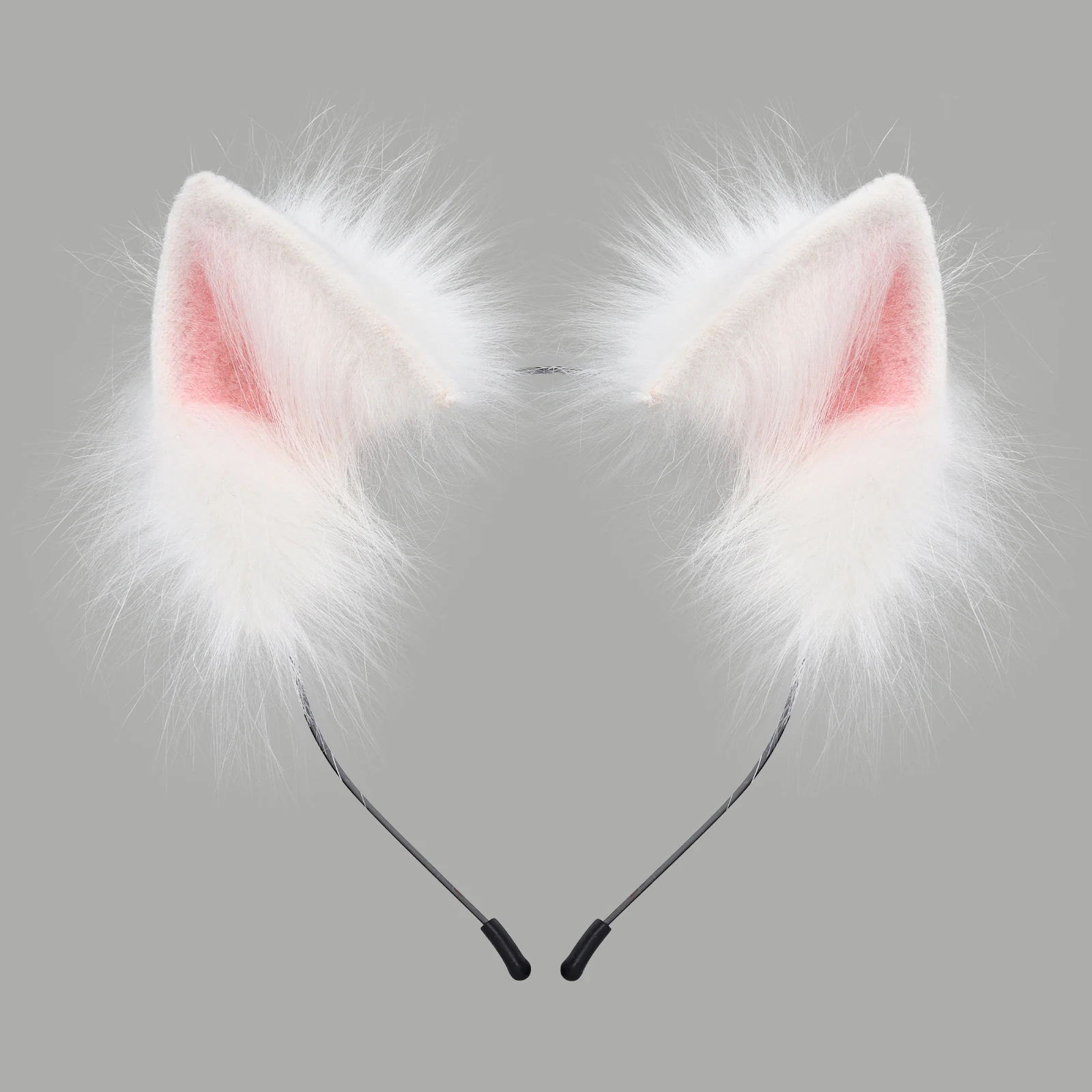 Luxurious Faux Fur Animal Ears Headband - Furry Cat & Fox Ear Costume Accessory