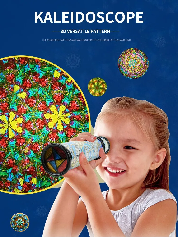 2 Pcs Magic Kaleidoscope.Stretchable Long Old World Kaleidoscope Classic Toys for Boys and Girls Gifts.Children Toys