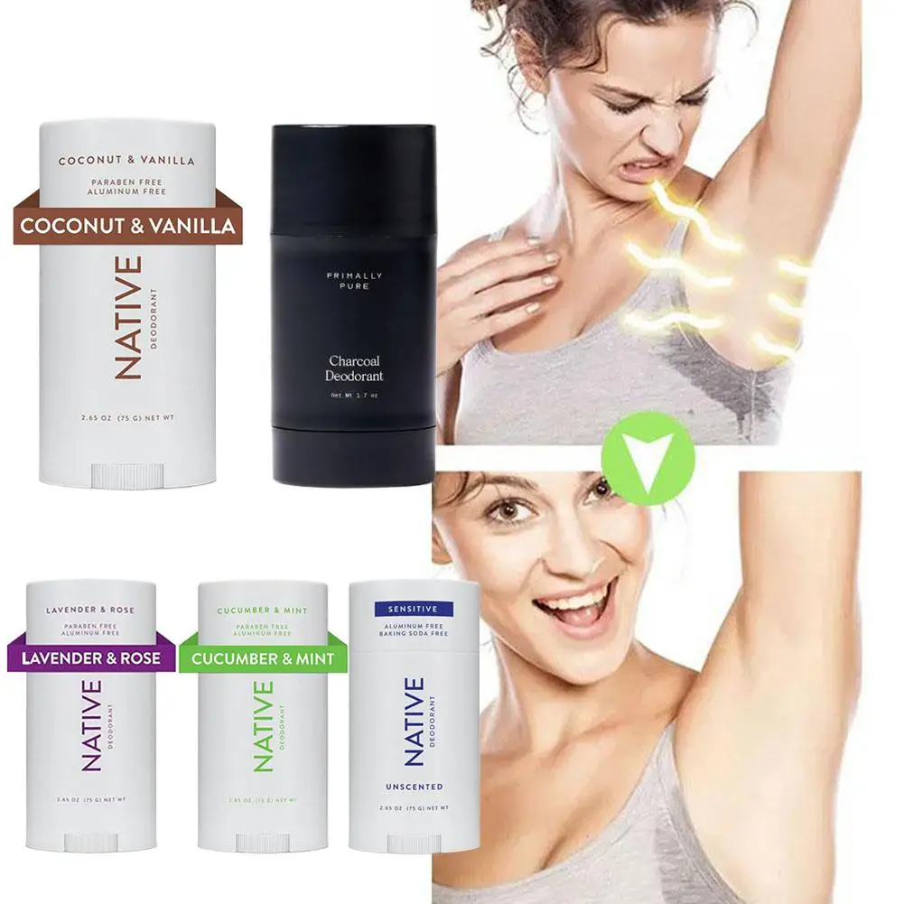 Anti Odor body Deodorant Natural Underarm Deodorant Stick Refreshing Application Antiperspirant Cream Portable Healthy Gifts
