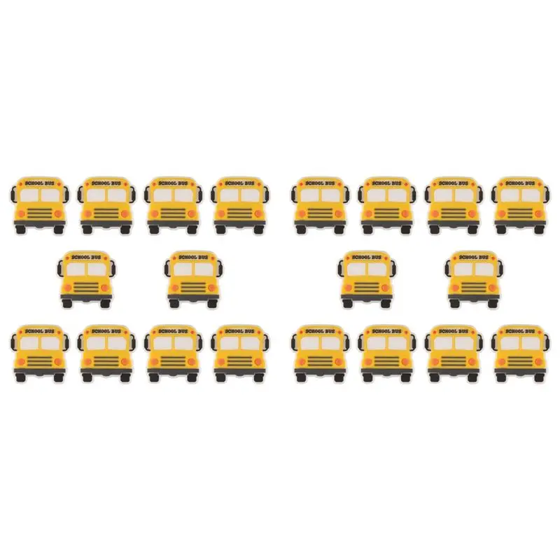 ABRE-20개 실리콘 자동차 비즈 실리콘 포컬 비즈 스쿨버스 모양 비즈 펜용 ..