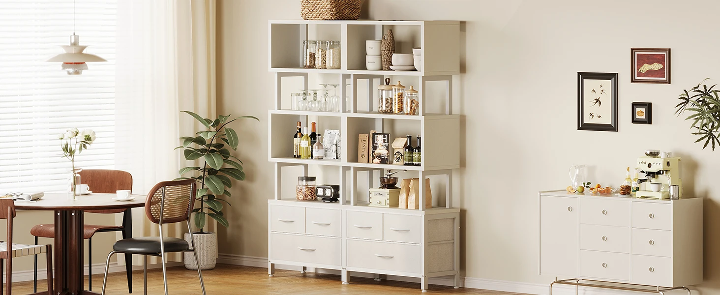 Modern Display Book Shelves Book Case for Dining Room