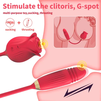 Nipple Clit Sucker Rose Sucking Vibrator Sex Toys For Women Vagina Stimulator Female Thrusting Vibrating Egg Sexy Toys For Adult 3