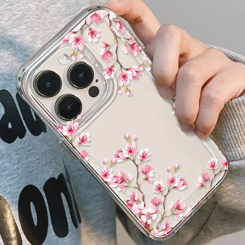 Peach Blossom Shockproof Soft Phone Case Cover
