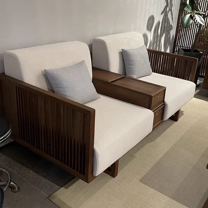 無垢材のソファとコーヒーテーブル,室内ソファ家具,手頃な価格の豪華さ