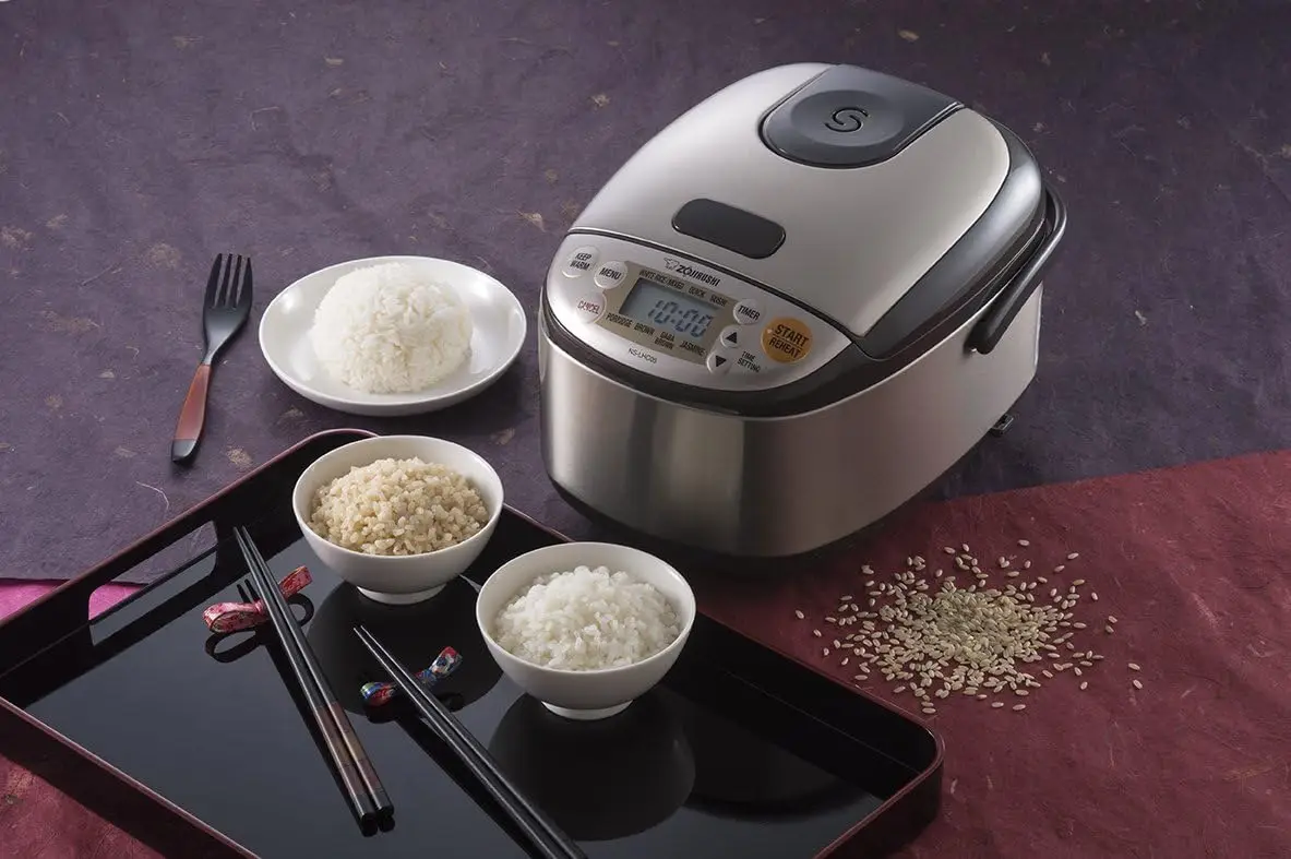 NS-LHC05 Micom Rice Cooker & Warmer, Stainless Dark Brown, 3 Cups Uncooked 4