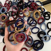 50PCS/Set New Women Girls Candy Colors Nylon Basic Scrunchie Hair Tie Ponytail Hold Hair Rubber Bands Fashion Hair Accessories - Image 4