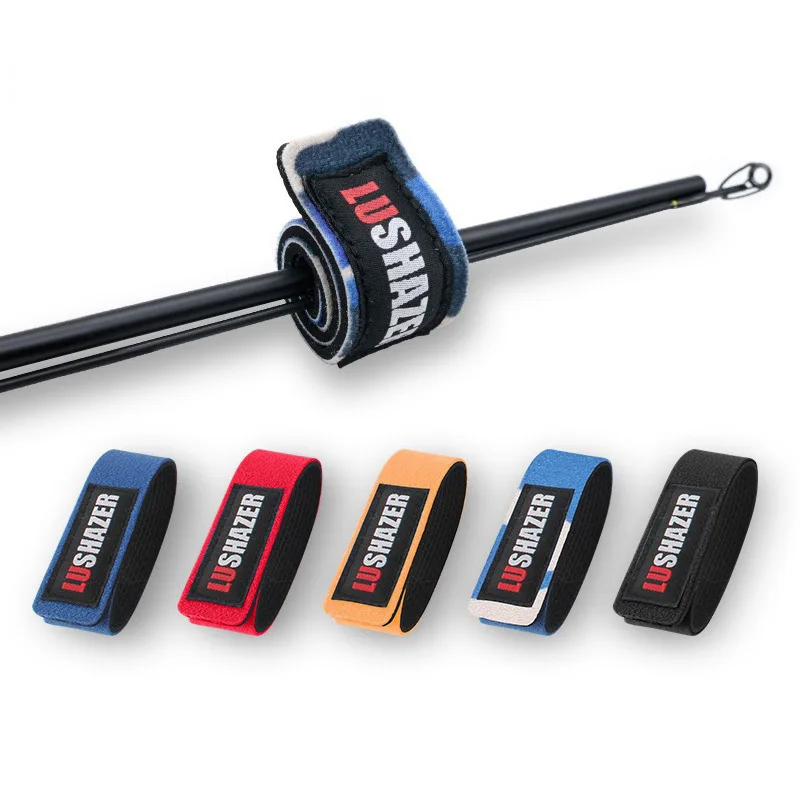 Canna Da Pesca Wrap Pole Straps High Elastic Cloth Carry Straps Antiscivolo Cinture Per Canne Da Pesca Firm Per Canne Da Spinning Canne Da Mosca All'A