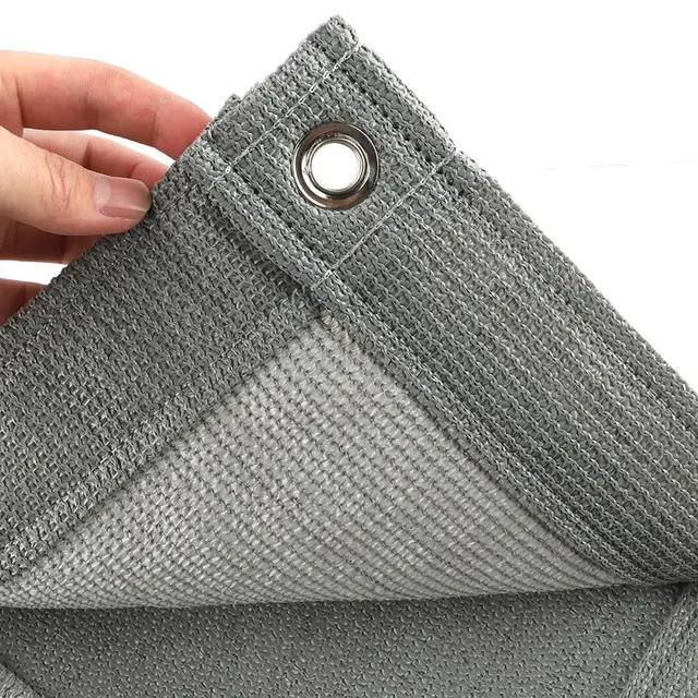 Personalizza Addensare Grigio HDPE Tenda da sole Rete Balcone Terrazza Recinzione Rete Cortile Pergole Baldacchino solare Piscina Tenda parasole 3