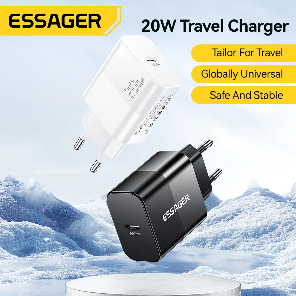 Essager Charger Portable GaN 20W USB C