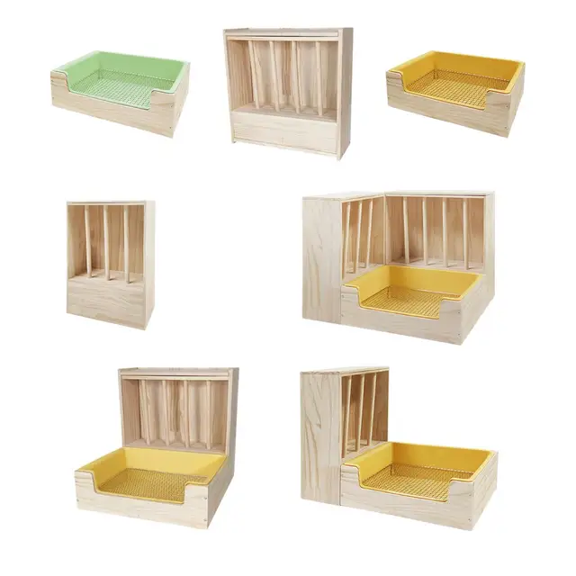 Cat Litter Rabbit Litter Box Hay Feeder Rabbit Litter In Rabbit