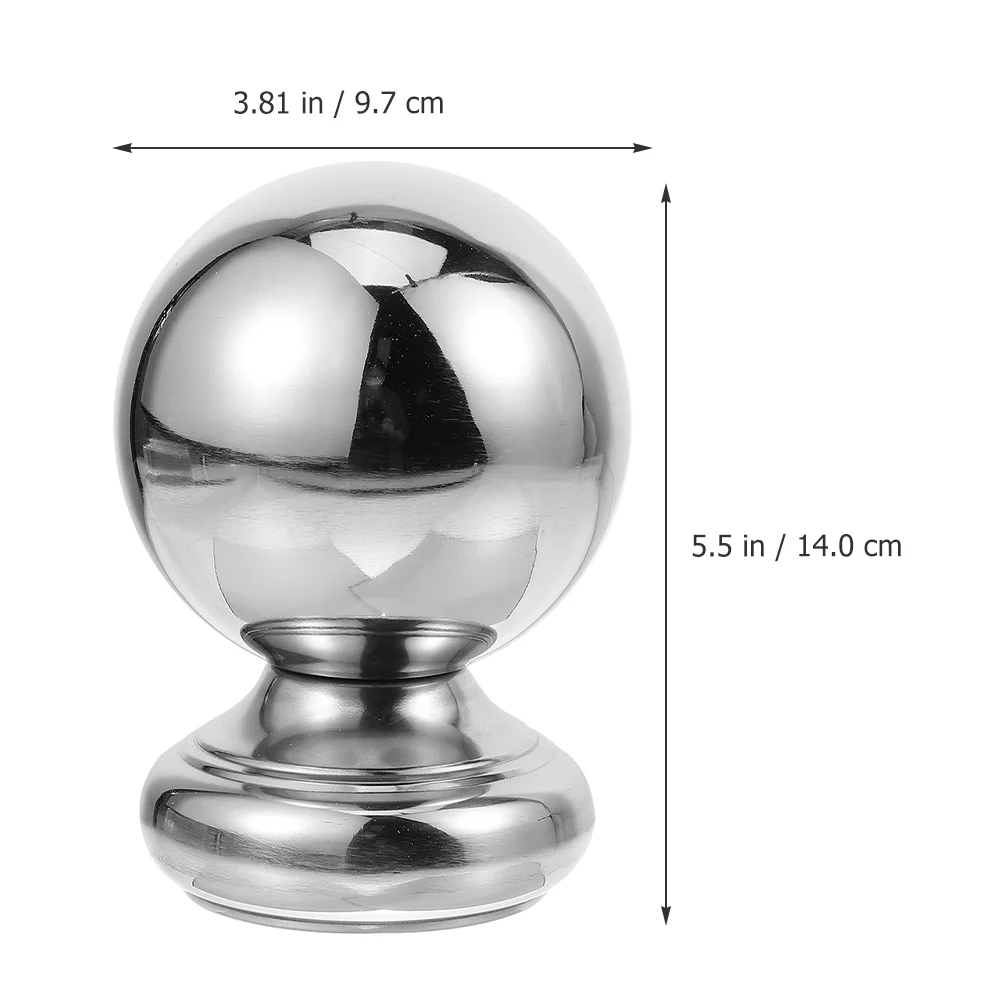 Railing Balls For Deck Rail 51/63mm Stair Railing Finial Ball Stairway Railing Ball Rail Decor  Stainless Steel Hollow Ball