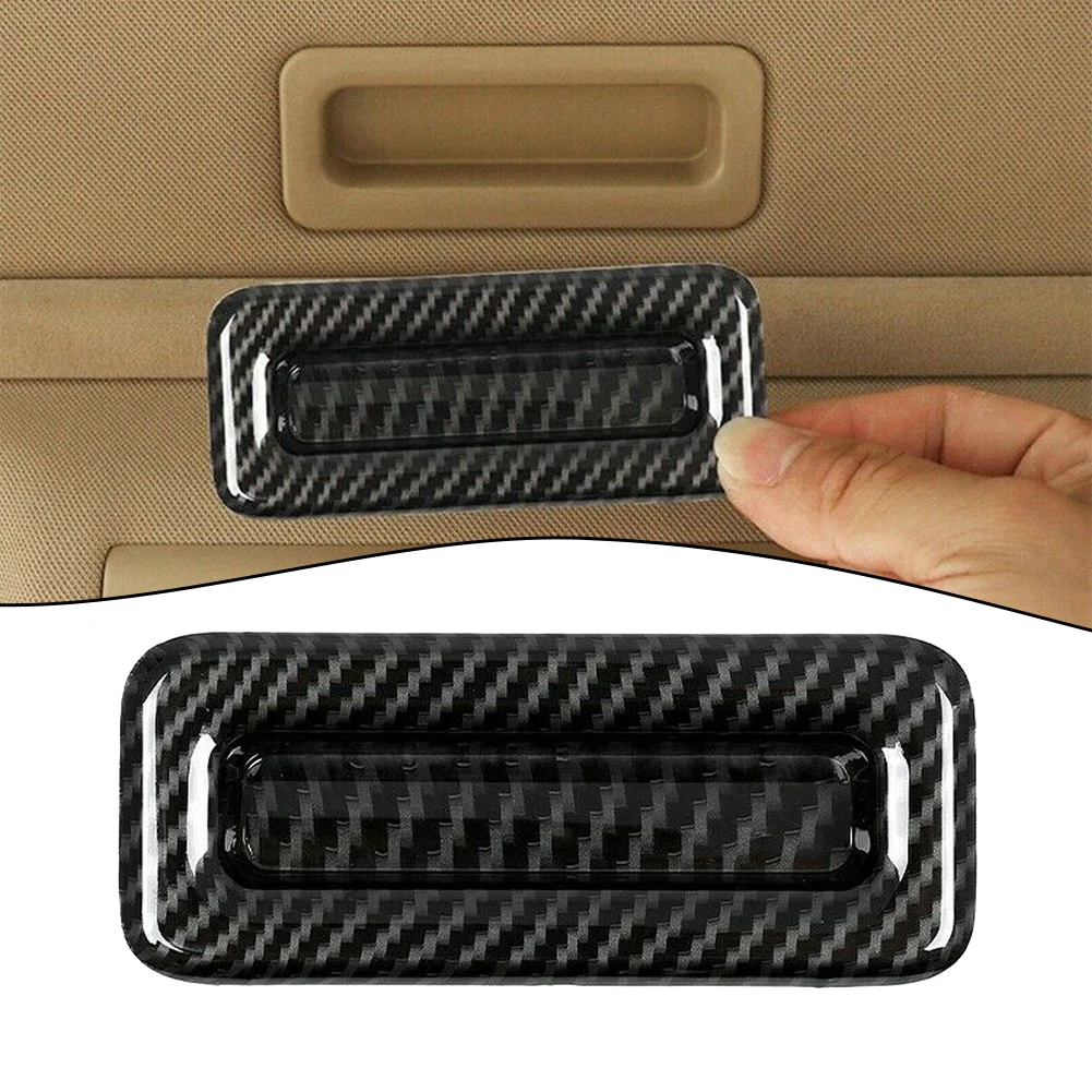 1X Auto Tetto Lucernario Maniglia Telaio In Fibra Di Carbonio Trim Per Bmw Serie 3 E90 2005-2012 Accessori Parte Di Ricambio