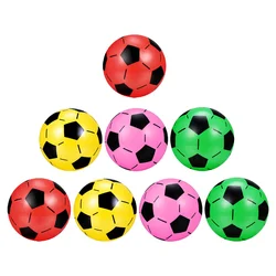 8 Pcs Inflatable Ball Kids Soccer Colorful Football Plastic Children Sports