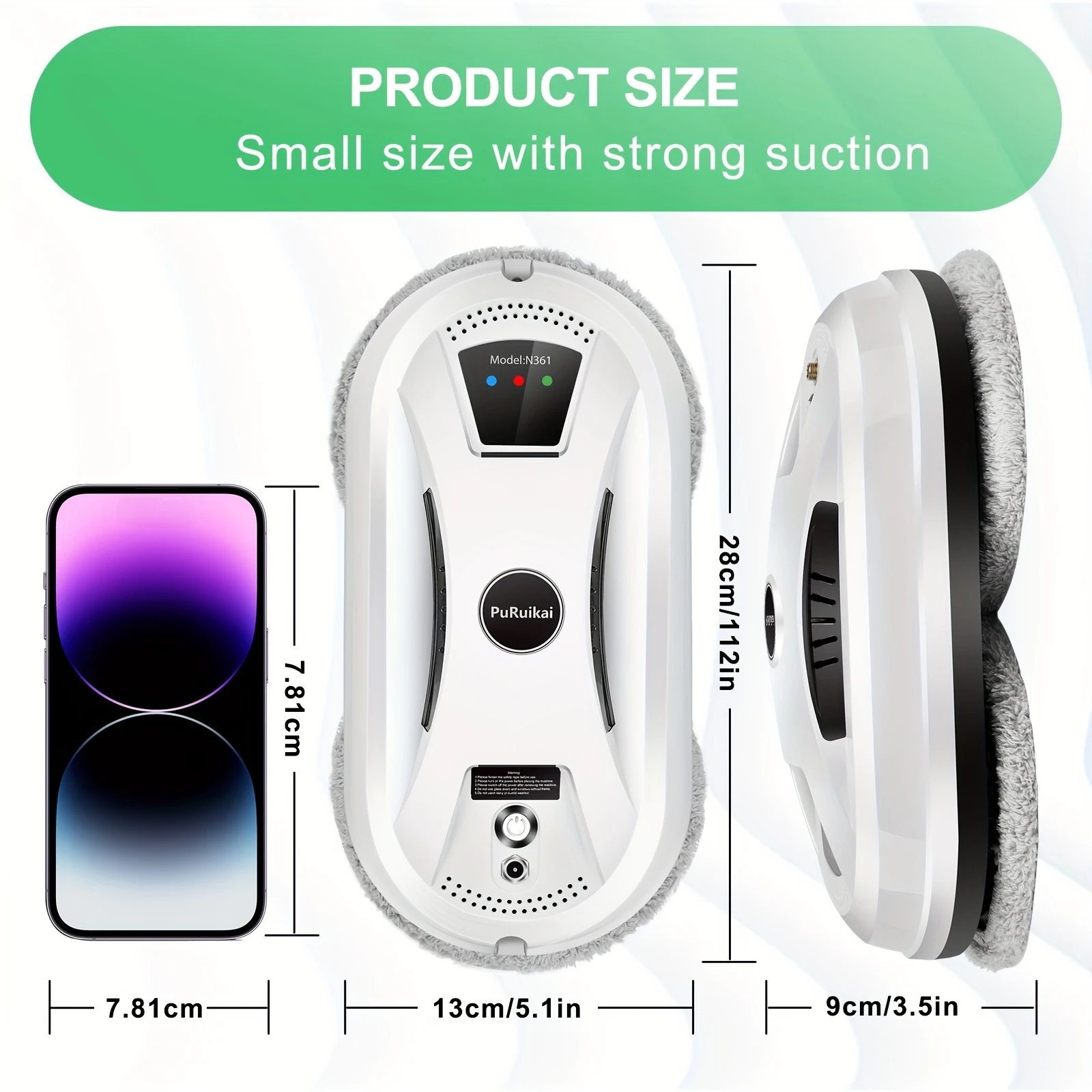 Fully Automatic Window Cleaning Machine, Glass Cleaning Robot, Remote-controlled Electric Planning Intelligent Window Cleaning 3