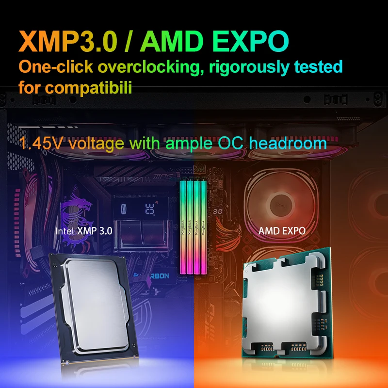 New KingBank RGB White 24Gx2 6000MHZ 48GB 6000 MHZ DDR5 RAM