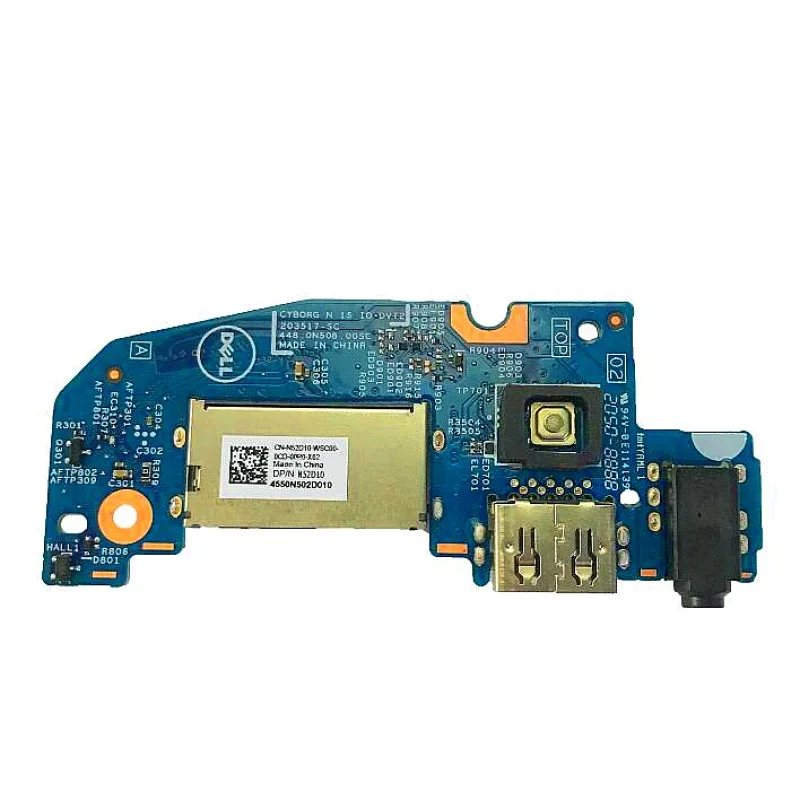 

PJ0KN 0PJ0KN New Power Button USB Audio Card Reader IO Board For Dell Inspiron 5510 5515 5518