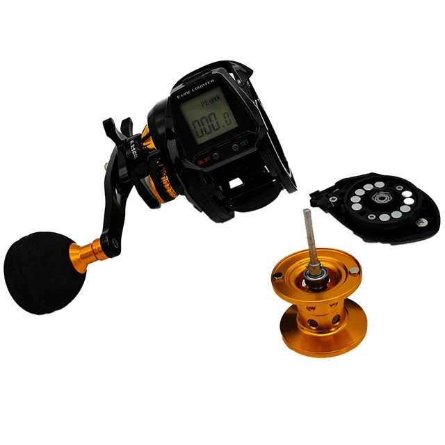 Baitcasting Reel with Line Counter Digital Display Counter Wheel Fishing  Gear Tackle for Saltwater Freshwater - AliExpress