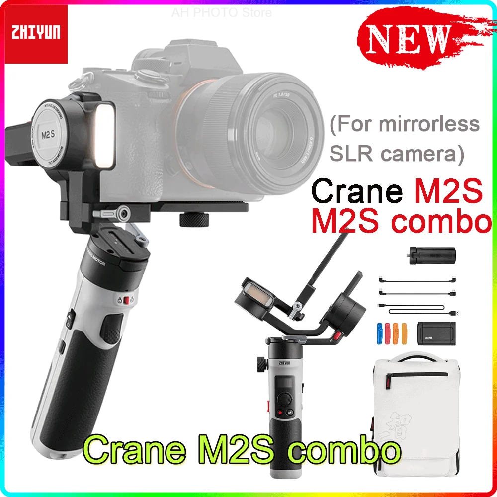 3-осевой стабилизатор ZHIYUN Crane M2S Ручной Стабилизатор для зеркальных камер